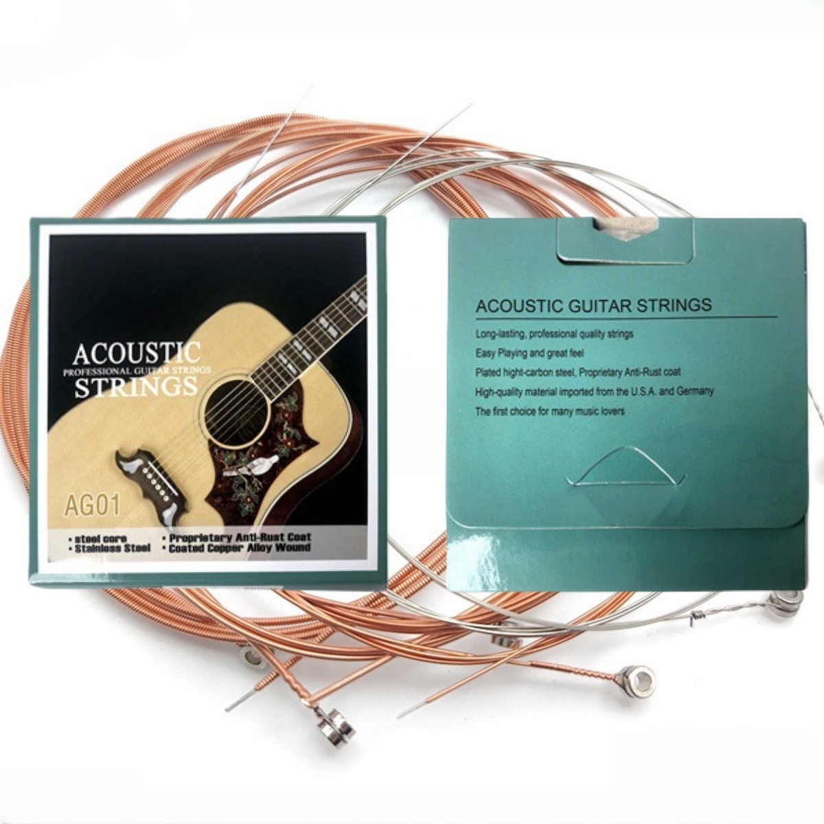 Musical Instrument With Strings - Miwayer 1 セット/6 弦 AG01 アコースティックギター弦
