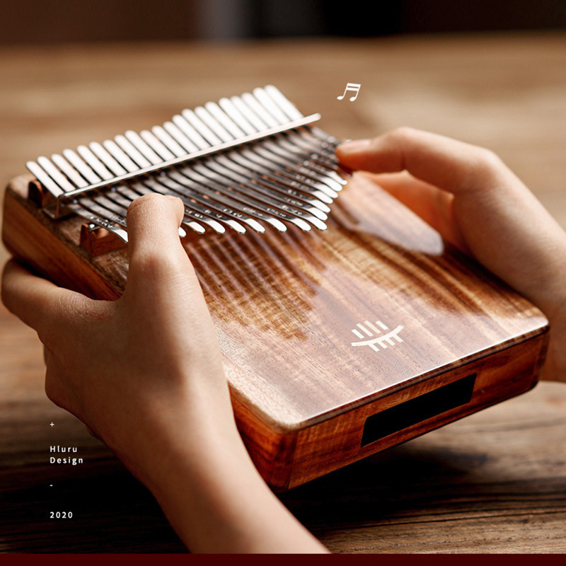 Musical Instrument Sounds - Hlururu-完全な無垢材のカリンバサムピアノ、穴のある17鍵、21鍵、mbira、楽器、プロ、初心者