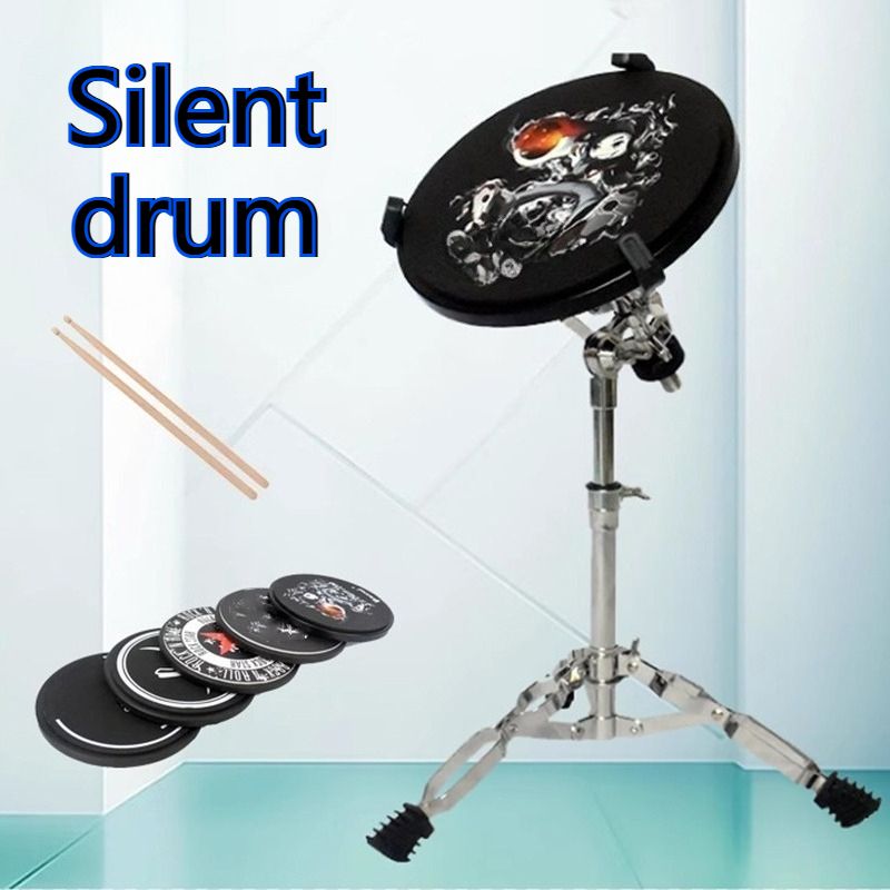 Musical Instrument Set - 12インチサイレントドラムシリコンミュートドラムキット初心者向け家庭練習用音楽ドラムセットプロフェッショナルパーカッション楽器