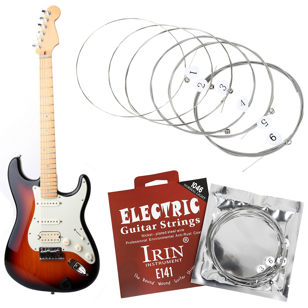 Musical Instrument With Strings - 金属製エレキギター弦セット ニッケル合金ギター弦 楽器アクセサリー