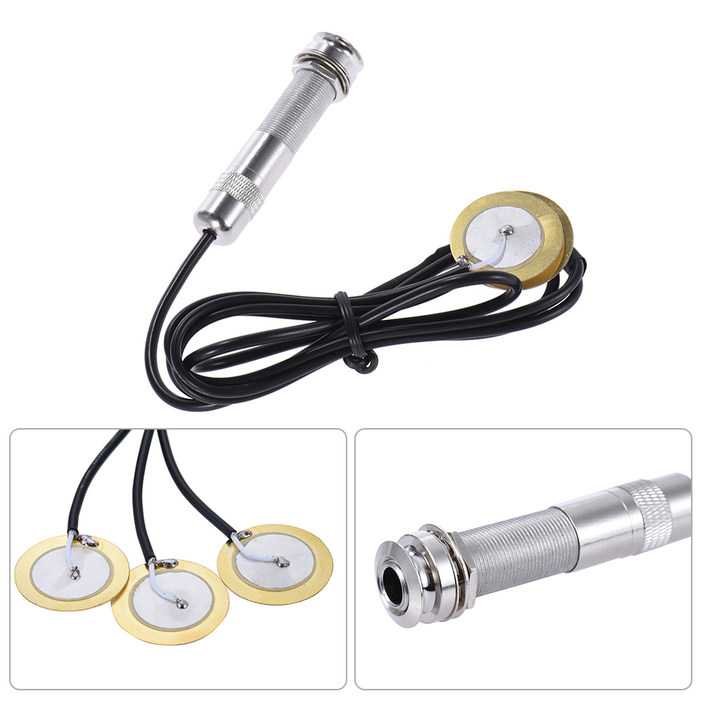 Musical Instrument Note - アコースティックストリング楽器、ピエゾピックアップ、ピックアップシステム、ギター、マンドル、ウクレレ用の3つの可変、6.35mmジャック
