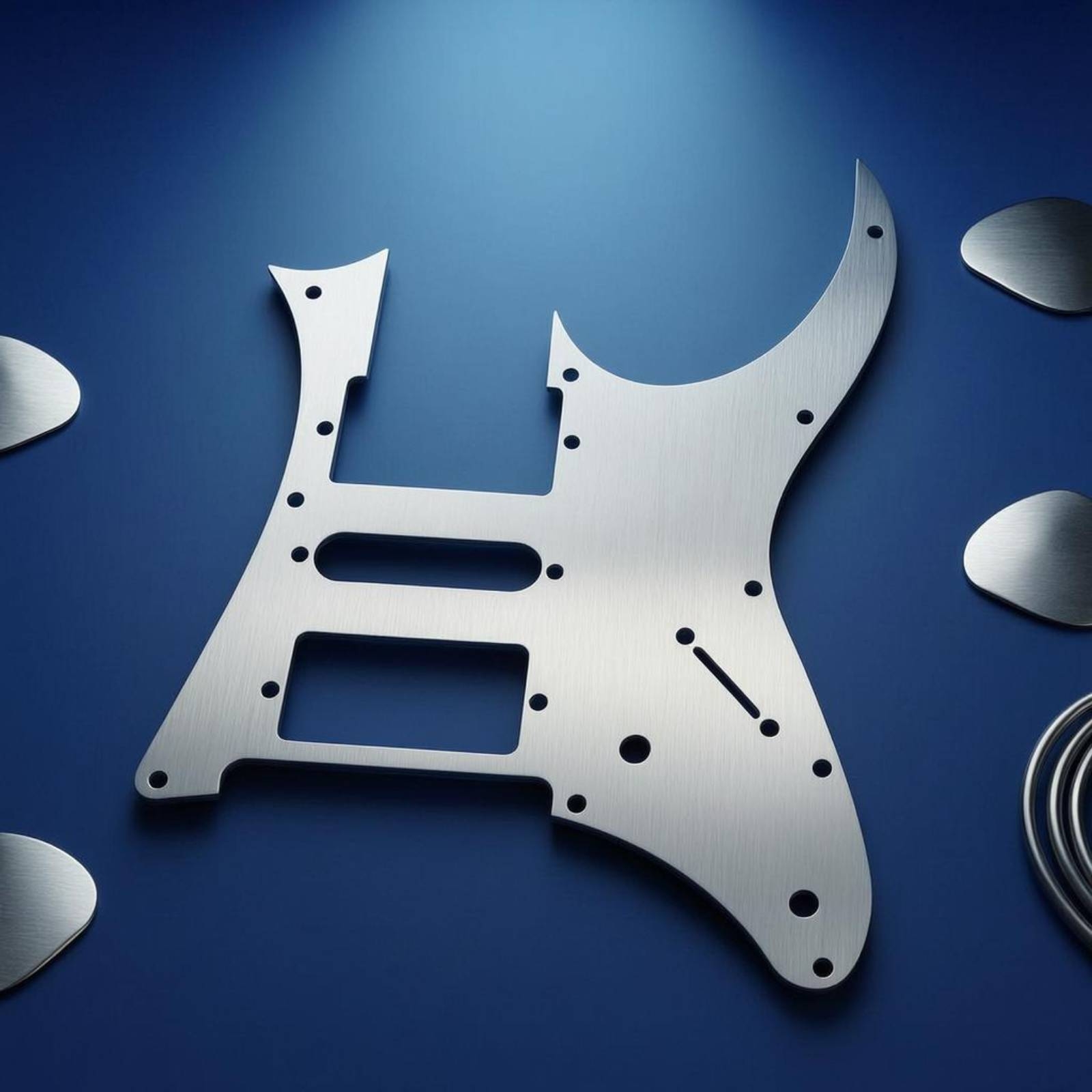 エレキギターピックガードアルミ合金金属ギターピックガード楽器 - Musical Instrument With A のレビューと価格