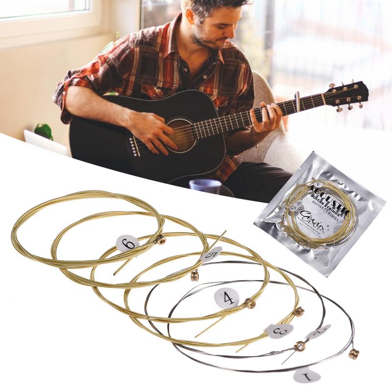 6 個の高品質アコースティックギター弦の交換ギターパフォーマ - Musical Instrument With Strings のレビューと価格