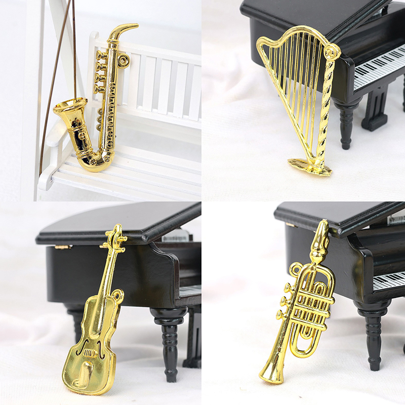 5/10/20 個アソートスタイルゴールドカラーミニ楽器チェ - Musical Instrument With A のレビューと価格