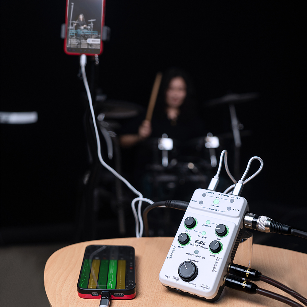 JOYO オーディオミキサー MOMIX PRO マイク、ギ - Musical Instrument Sounds のレビューと価格