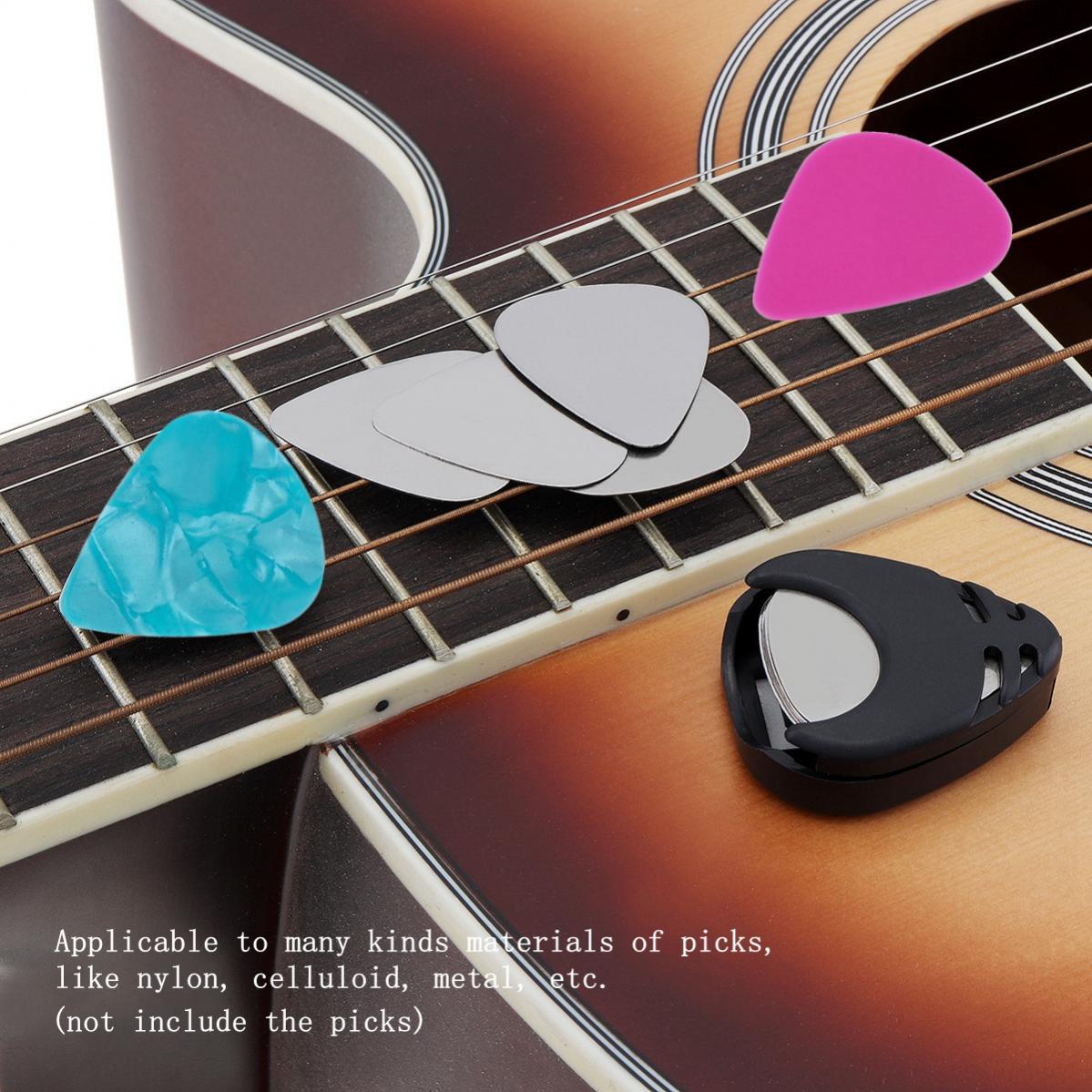 5 個ギターピックホルダープラスチックスティックオンギターピ - Musical Instrument Sounds のレビューと価格