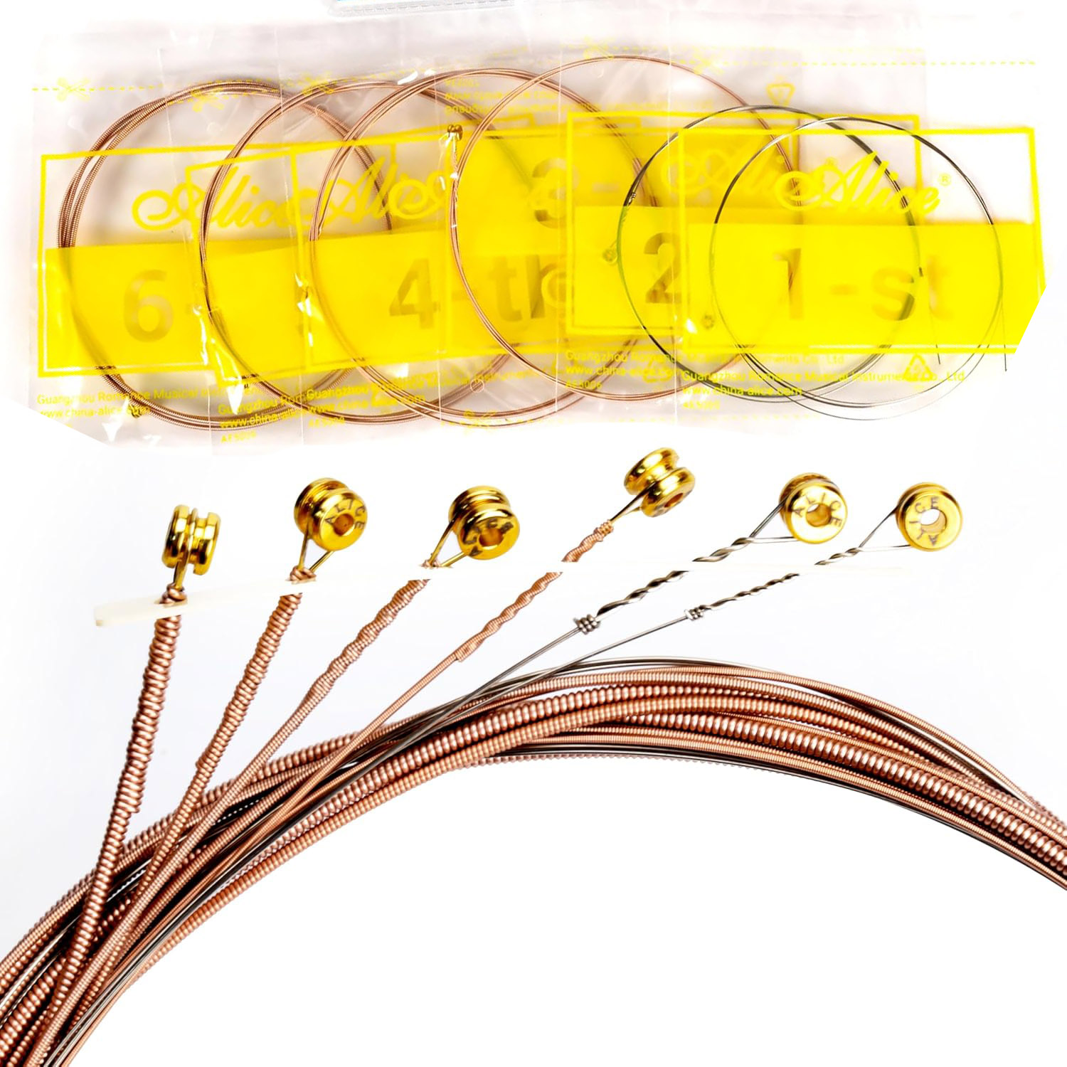 2/6 個セット高品質アコースティックギター弦銅弦 1-6  - Musical Instrument With Strings のレビューと価格