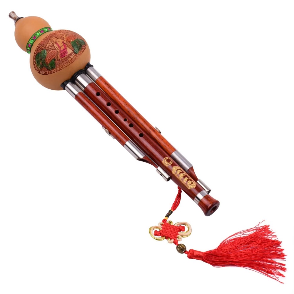 3トーンCキー フルート型笛 木製管 中国伝統楽器 中国結び - Musical Instrument With A のレビューと価格
