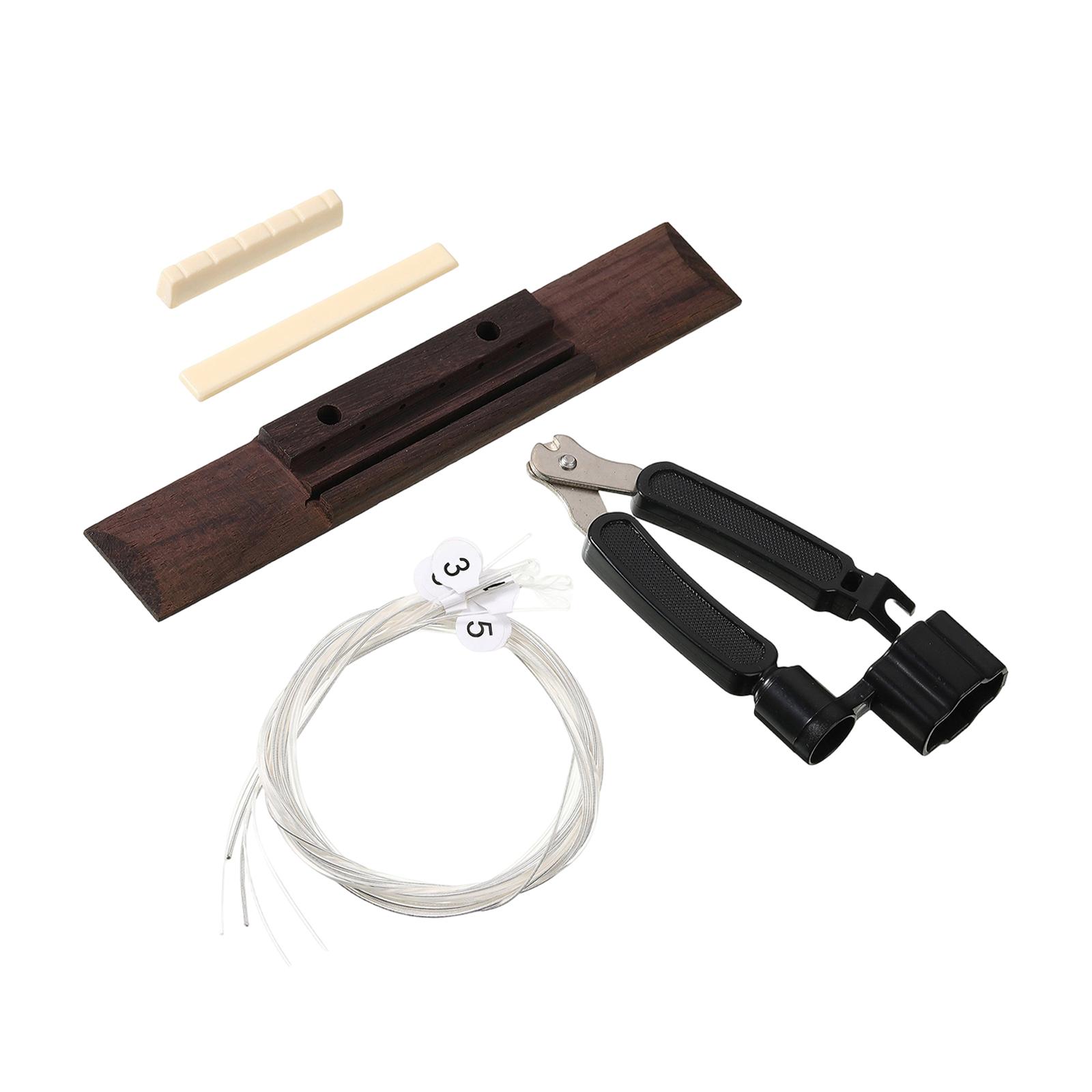楽器用ブリッジとサドルナットキット 木製 高性能 ギター初心 - Musical Instrument Set のレビューと価格