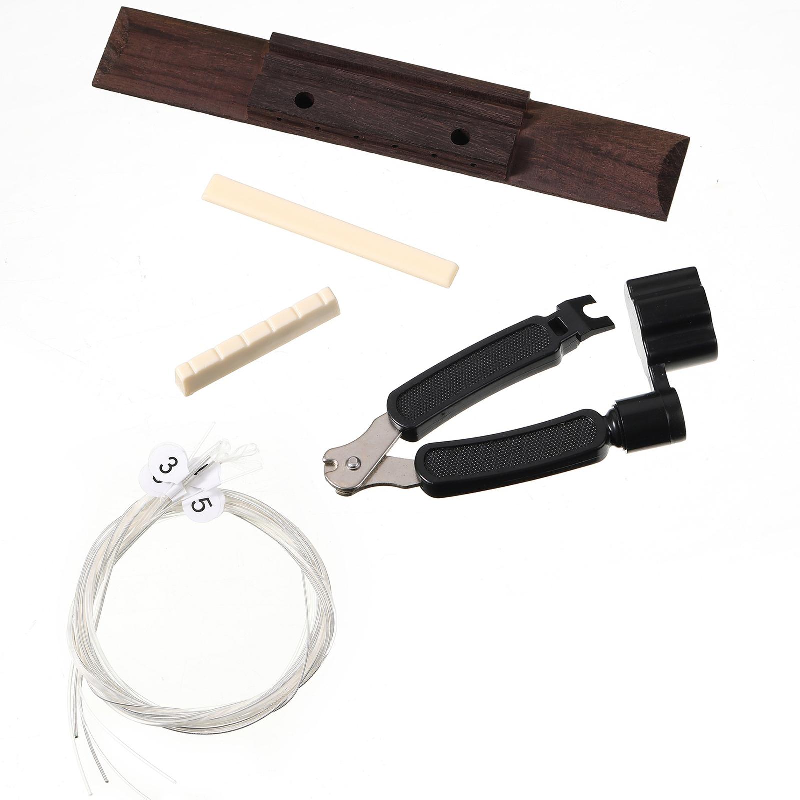 楽器用ブリッジとサドルナットキット 木製 高性能 ギター初心 - Musical Instrument Set のレビューと価格