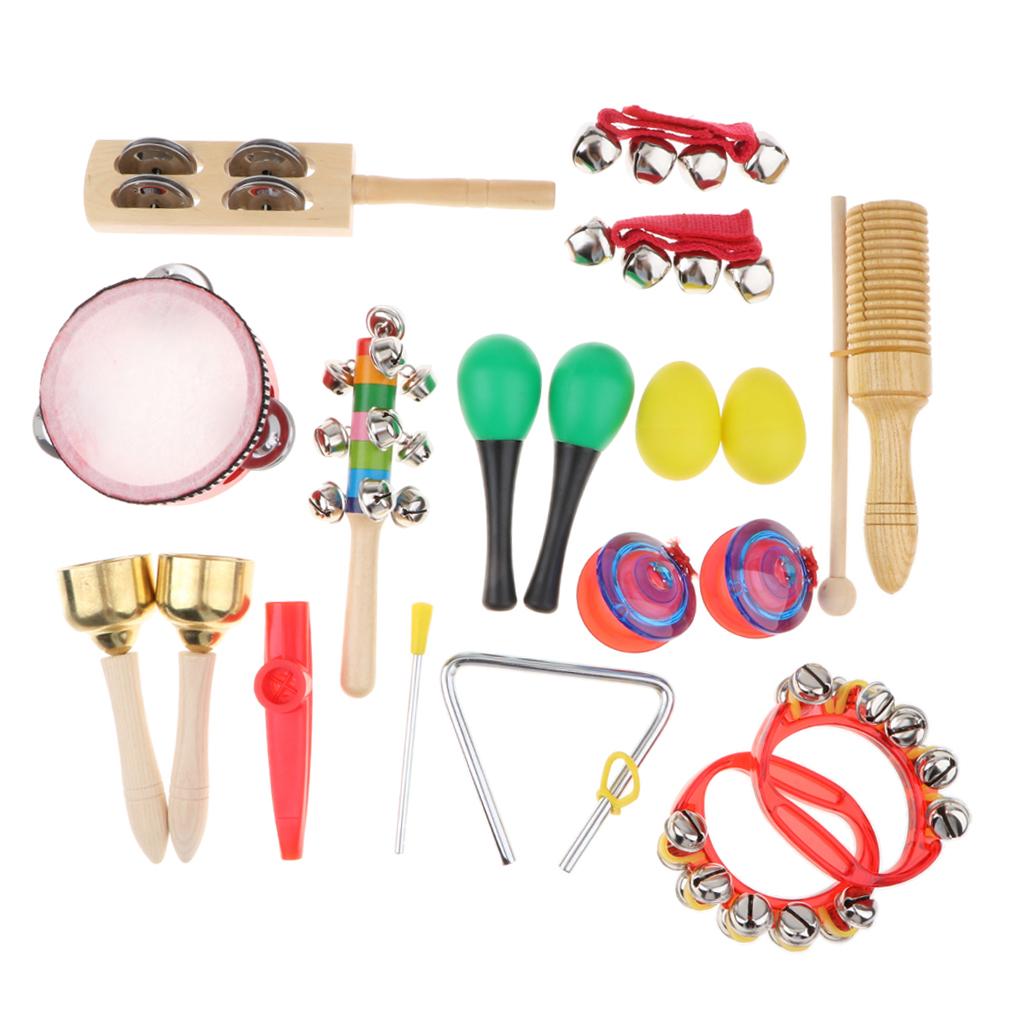 幼児用楽器打楽器セット 12個 子供用 – 細かい、コーディ - Musical Instrument Set のレビューと価格