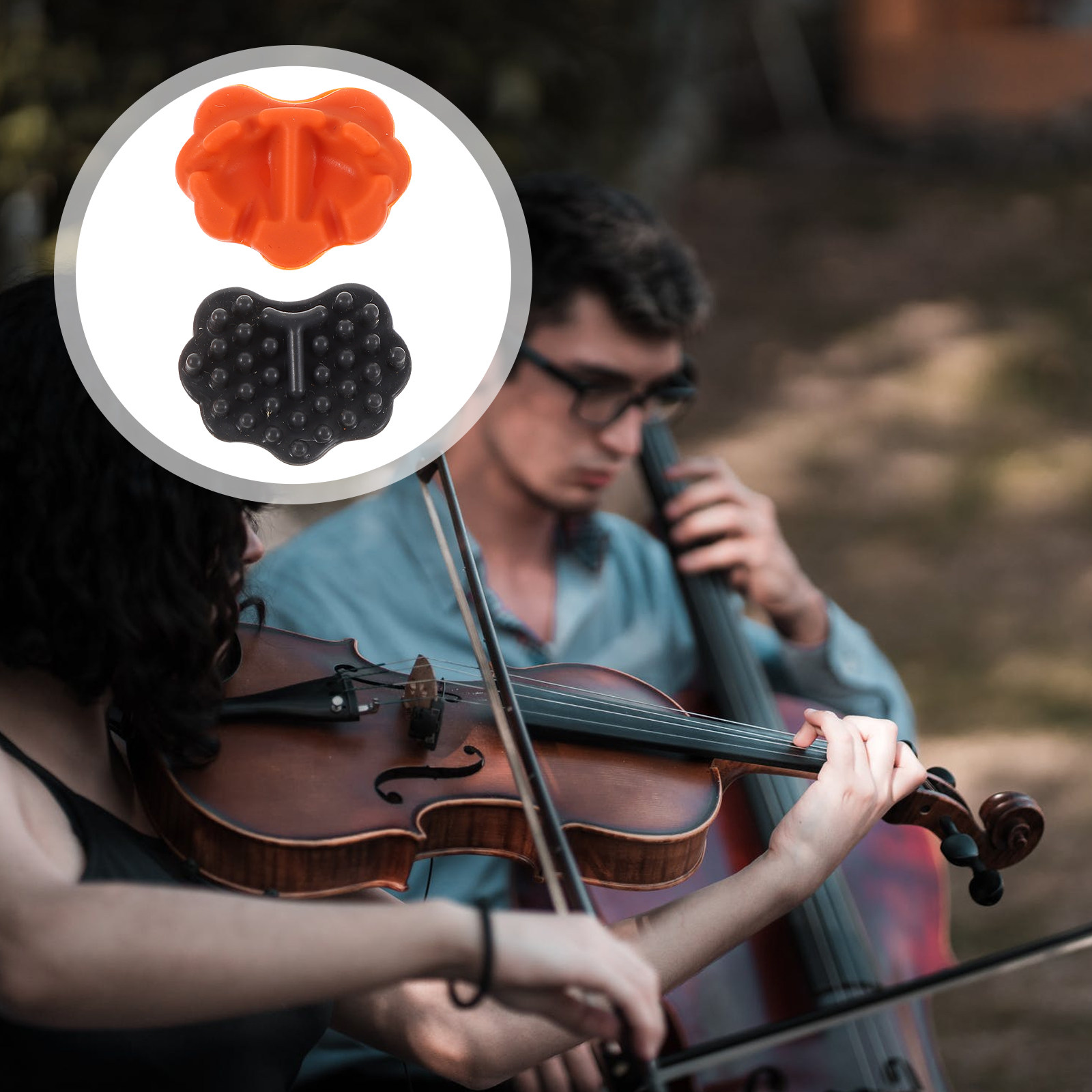 2 個二胡サイレンサー複合ナノミュートソフトサウンド音量削減 - Musical Instrument Sounds のレビューと価格