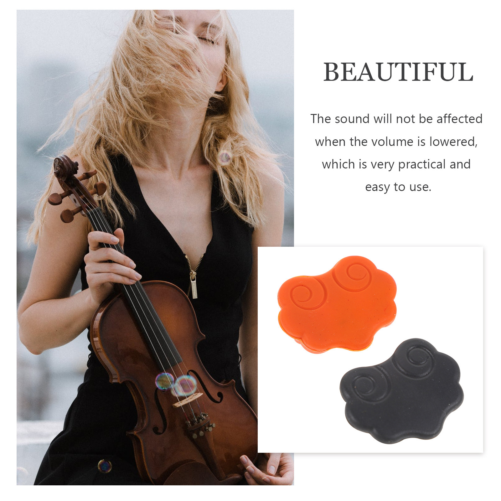 2 個二胡サイレンサー複合ナノミュートソフトサウンド音量削減 - Musical Instrument Sounds のレビューと価格