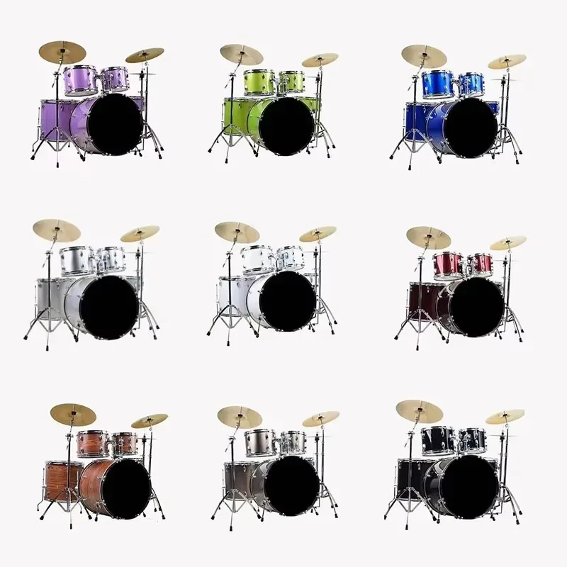 Aiersiブランド 大人用サイズ 5ピースドラムセット カ - Musical Instrument Set のレビューと価格