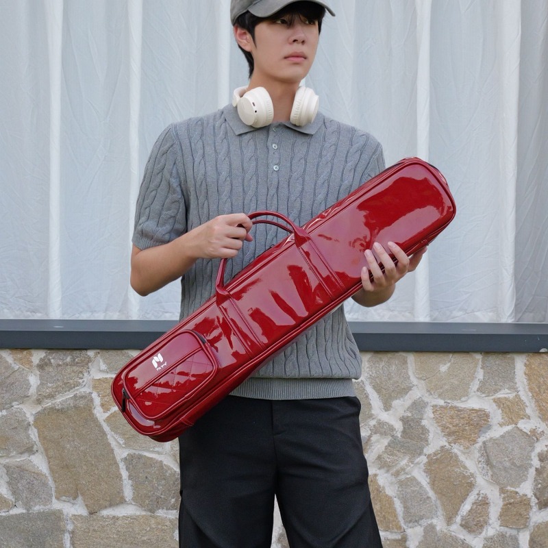 漆塗り竹製フルートバッグ 防水 耐衝撃 ポータブル ワンショ - Musical Instrument Set のレビューと価格