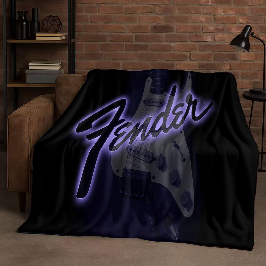 3D F-Fender ギター楽器サインフランネルブランケッ - Musical Instrument Sign のレビューと価格