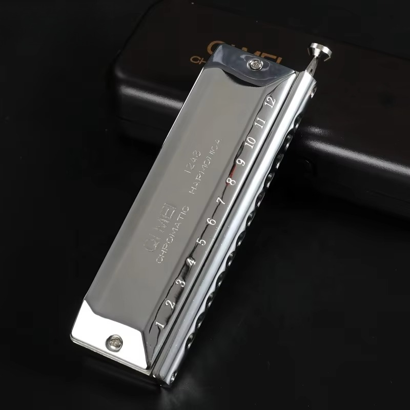 ステンレス鋼12穴48音ポリフォニックCクロマチックハーモニ - Musical Instrument Note のレビューと価格