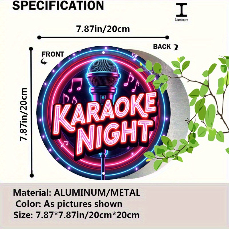 2D LEDネオンサイン カラオケナイト マイク 音符 US - Musical Instrument Sign のレビューと価格
