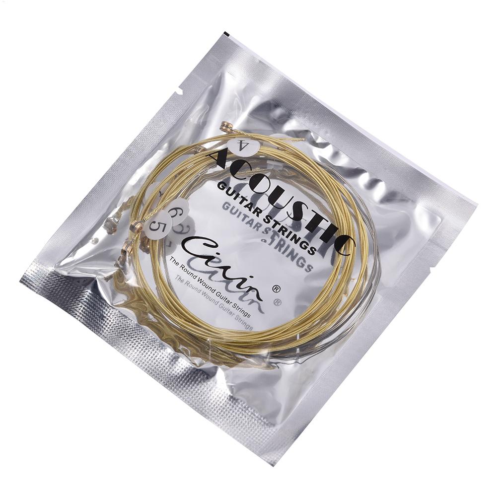 6 ピース/セットユニバーサルアコースティックギター弦真鍮六 - Musical Instrument With Strings のレビューと価格