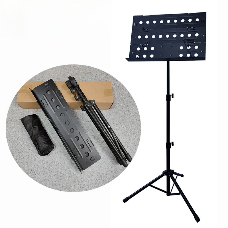 ポータブル折りたたみ譜面台セット高耐久厚みのある高さ調節可能 - Musical Instrument Set のレビューと価格