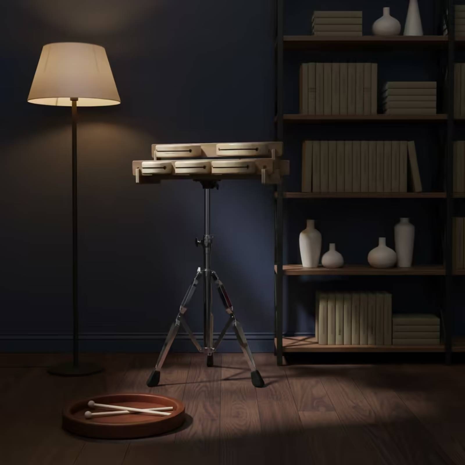木製ブロック スタンド付き 教室用 5音ウッドブロック オル - Musical Instrument Set のレビューと価格