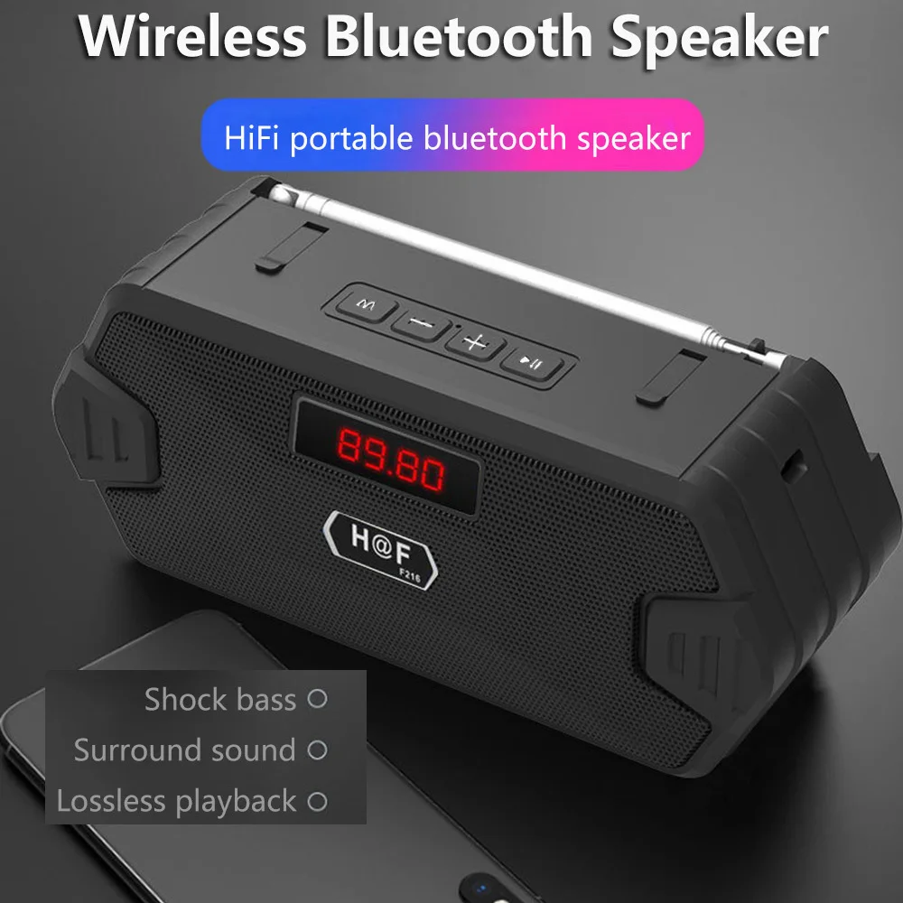 低音ハイファイ屋外ポータブルAUXワイヤレスBluetoot - Musical Instrument Note のレビューと価格